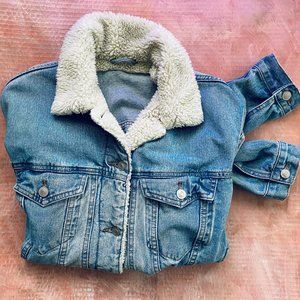 ASOS Oversized Sherpa Denim Jacket